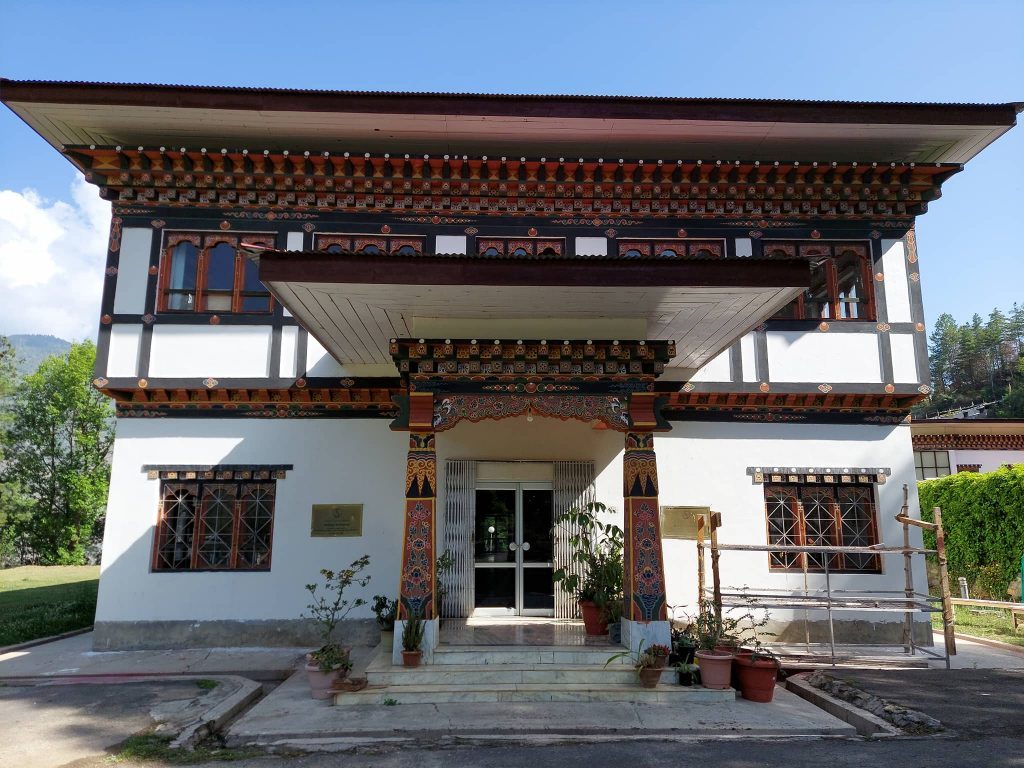 <p>View of the National Herbarium of Bhutan building</p>